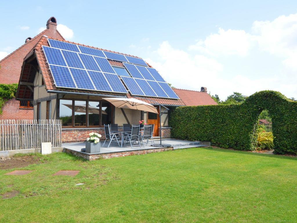 With A Broad View Over The Hilly Landscape Flobecq Exterior photo